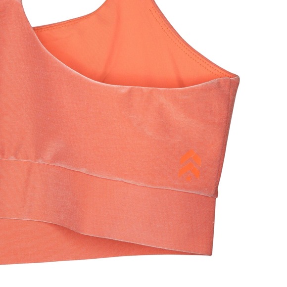 Twenty Montreal Womens Sports Bra Sz M Hot Coral Sky Racerback Shimmer NWT